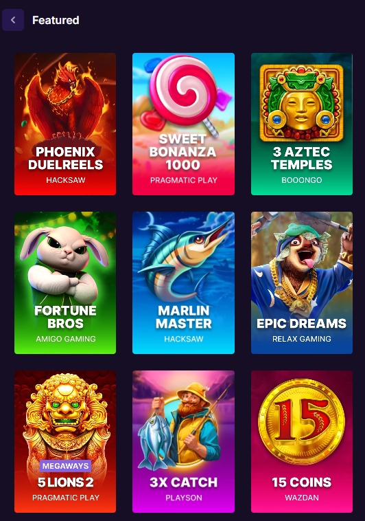 SpinBet Slot Games